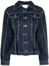 ACLER ACLER FITTED DENIM JACKET - BLUE