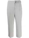AKRIS PUNTO PLEATED CROPPED TROUSERS
