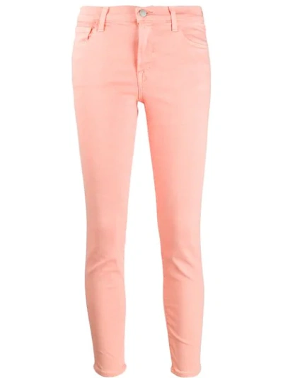 J Brand Skinny Cropped Jeans - 粉色 In Pink