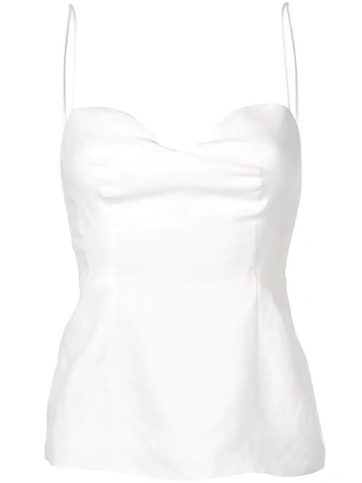 Theory Fitted Slip Top In White
