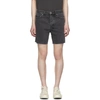 KSUBI KSUBI GREY DENIM DAGGER DAN SHORTS