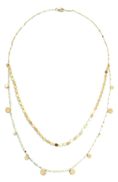 Lana Jewelry Casino Dangling Disc Layered Necklace In Gold