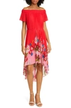 TED BAKER BERRY GILLYY PLEAT OFF THE SHOULDER DRESS,WMD-GILLYY-WH9W