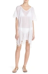 Seafolly 'amnesia' Cotton Gauze Cover-up Caftan In White