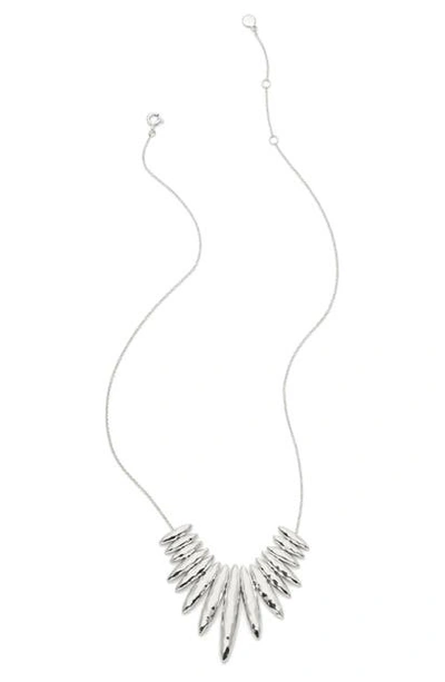 Gorjana Nora Fan Necklace In Silver