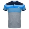 SUPERDRY MIAMI FEEDER POLO T SHIRT BLUE,118321