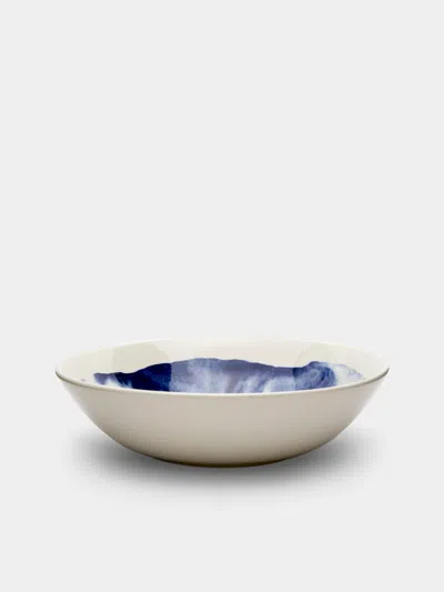1882 Ltd Indigo Storm Ceramic Bowls (set Of 4) . Abask Gift Set In Blue