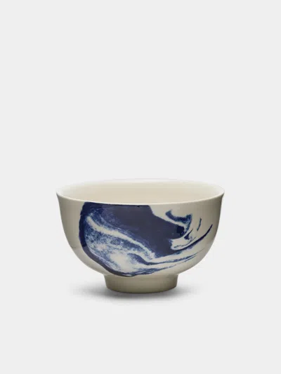 1882 Ltd Indigo Storm Ceramic Cups (set Of 4) . Abask Gift Set In Blue
