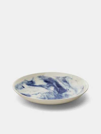 1882 Ltd Indigo Storm Ceramic Pasta Bowls (set Of 4) . Abask Gift Set In Blue