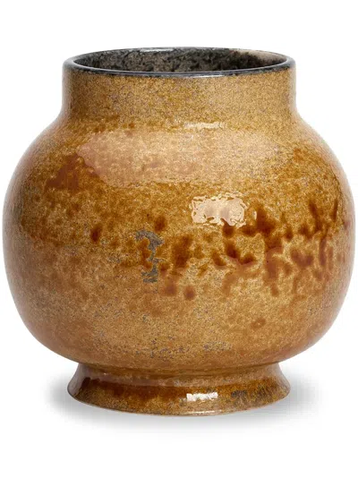1882 Ltd Jesture Kitten Ceramic Vase (18cm) In Brown