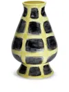 1882 Ltd Jesture Rosebud Ceramic Vase (36cm) In Yellow