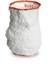 1882 Ltd Stegreif Textured-finish Vase (18cm) In White