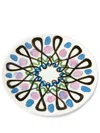 1882 Ltd Pink Swirl Graphic-print Salad Plate In White
