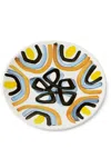 1882 Ltd Yellow Flower Dinner Plate In White