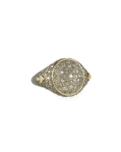 Armenta Old World Diamond Pave Signet Ring In Gold