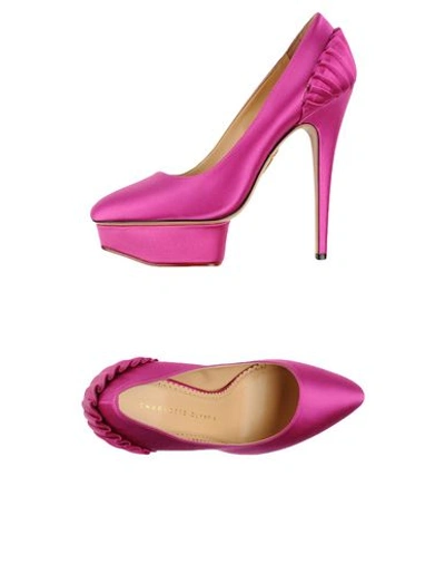 Charlotte Olympia Pump In Fuchsia