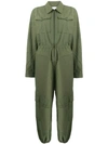 LALA BERLIN LALA BERLIN JUMPSUIT IM MILITARY-LOOK - GRÜN