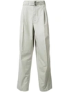 LEMAIRE LEMAIRE WIDE LEG TROUSERS - 灰色