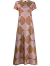 La Doublej Swing Silk Dress In Lisboa In Pink
