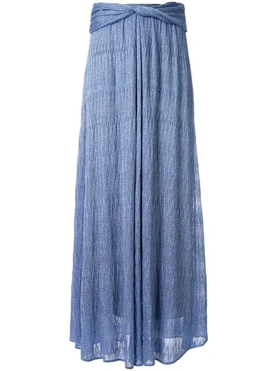 Missoni Zigzag Lamé Long Skirt - 蓝色 In Blue