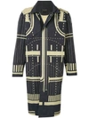 Craig Green Graphic Pattern Coat In Black