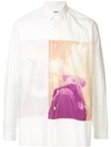 JIL SANDER JIL SANDER GRAPHIC PRINT SHIRT - 白色