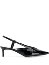 GIVENCHY GIVENCHY CUT-OUT SLINGBACK PUMPS - BLACK