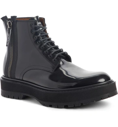 Givenchy Camden Plain Toe Boot In Black