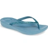 FITFLOP IQUSHION(TM) SPLASH CRYSTAL FLIP FLOP,R08