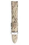 MICHELE 18MM LEATHER WATCH STRAP,MS18AA430748