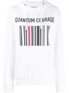 QUANTUM COURAGE LOGO PRINT HOODIE