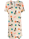 AKRIS PUNTO PATTERNED SHIFT DRESS