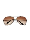 Ray Ban Rb3293 Wrap Aviator Sunglasses In Gold