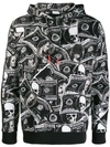 PHILIPP PLEIN PHILIPP PLEIN DOLLAR PRINT HOODIE - 白色