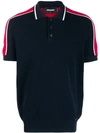 DSQUARED2 DSQUARED2 COLOUR-BLOCK POLO SHIRT - 蓝色