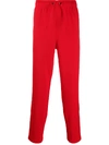 BURBERRY BURBERRY SIDE STRIPE TRACK PANTS - RED