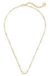 KENDRA SCOTT FERN PENDANT NECKLACE,N1058GLD