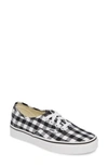 Vans 'authentic' Sneaker In Gingham Black/ True White