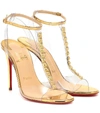 CHRISTIAN LOUBOUTIN JAMAIS ASSEZ 100 PVC SANDALS,P00387306