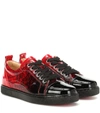 CHRISTIAN LOUBOUTIN LOUIS JUNIOR WOMAN LEATHER SNEAKERS,P00394280