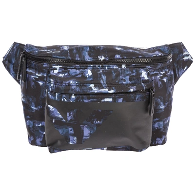 Emporio Armani Men's Belt Bum Bag Hip Pouch In Blue / Black