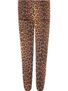 GUCCI GUCCI TIGHTS WITH LEOPARD PRINT - BROWN