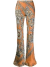 CHLOÉ PAISLEY PRINT FLARED TROUSERS