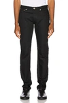 Apc Navy Petit New Standard Jeans In Black