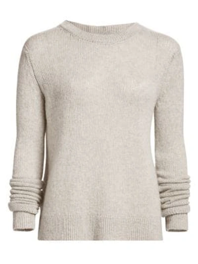 The Row Muriel Ribbed Cashmere Jumper In Light Limestone