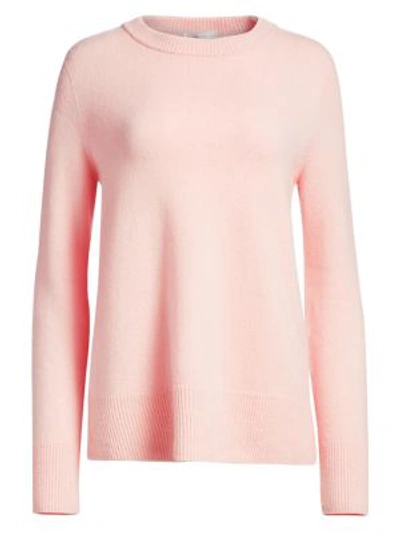 The Row Sibina Wool-cashmere Crewneck Sweater In Baby Pink