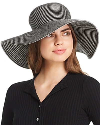 Aqua Two-tone Packable Floppy Sun Hat - 100% Exclusive In Gray/black