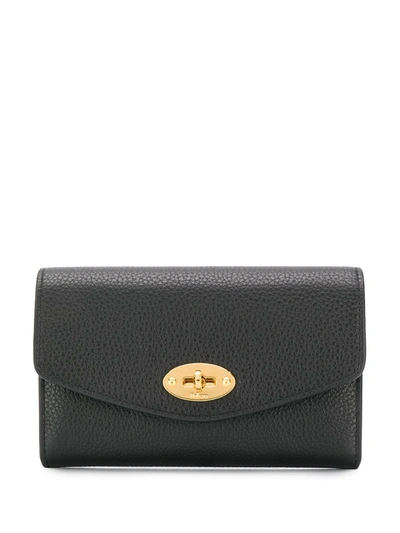 Mulberry Darley Medium Classic Wallet In Black