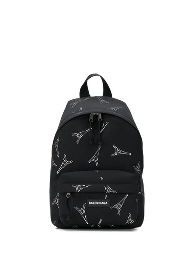 Balenciaga Explorer Crystal-embellished Backpack - 黑色 In Black