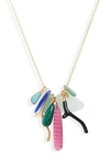 LIZZIE FORTUNATO LIGURIAN CHARM NECKLACE,SS19-N023